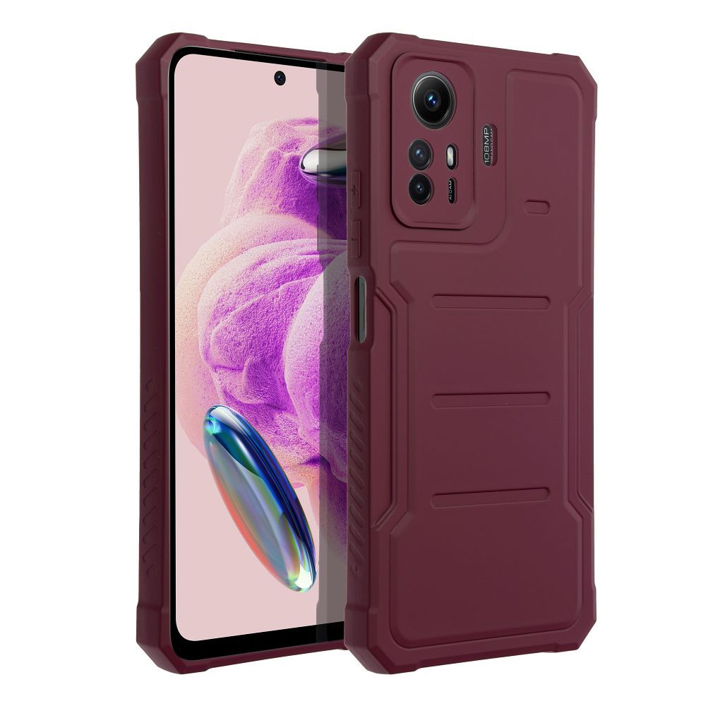 HEAVY DUTY Zadný kryt pre Xiaomi Redmi Note 12S - bordový