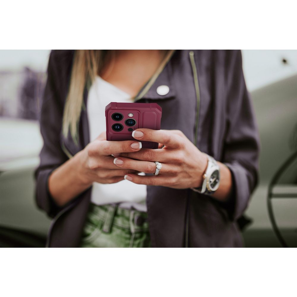 HEAVY DUTY Zadný kryt pre Xiaomi Redmi Note 12S - bordový