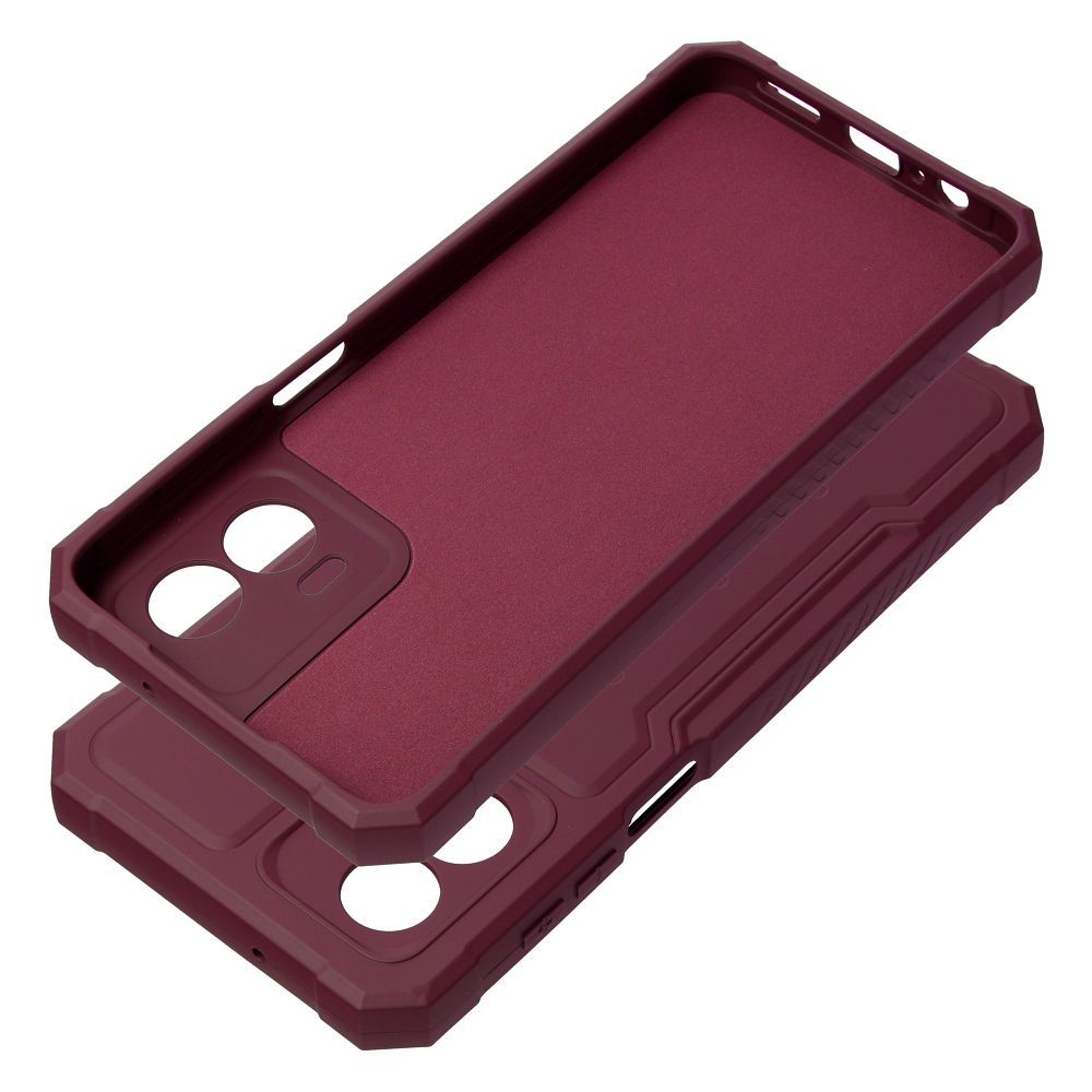 HEAVY DUTY Zadný kryt pre Motorola Moto G53 5G - bordový