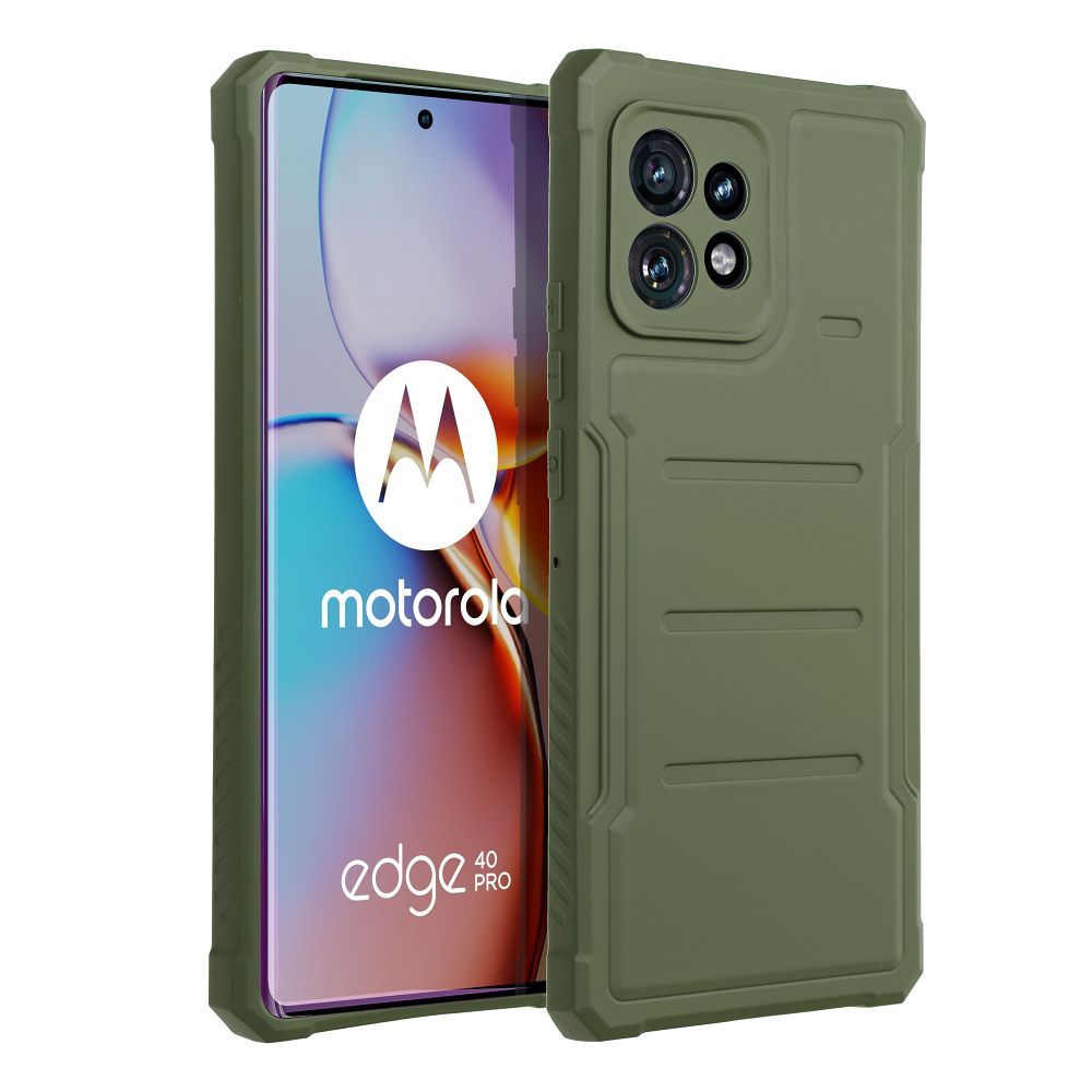 HEAVY DUTY Zadný kryt pre Motorola Moto Edge 40 Pro - zelený