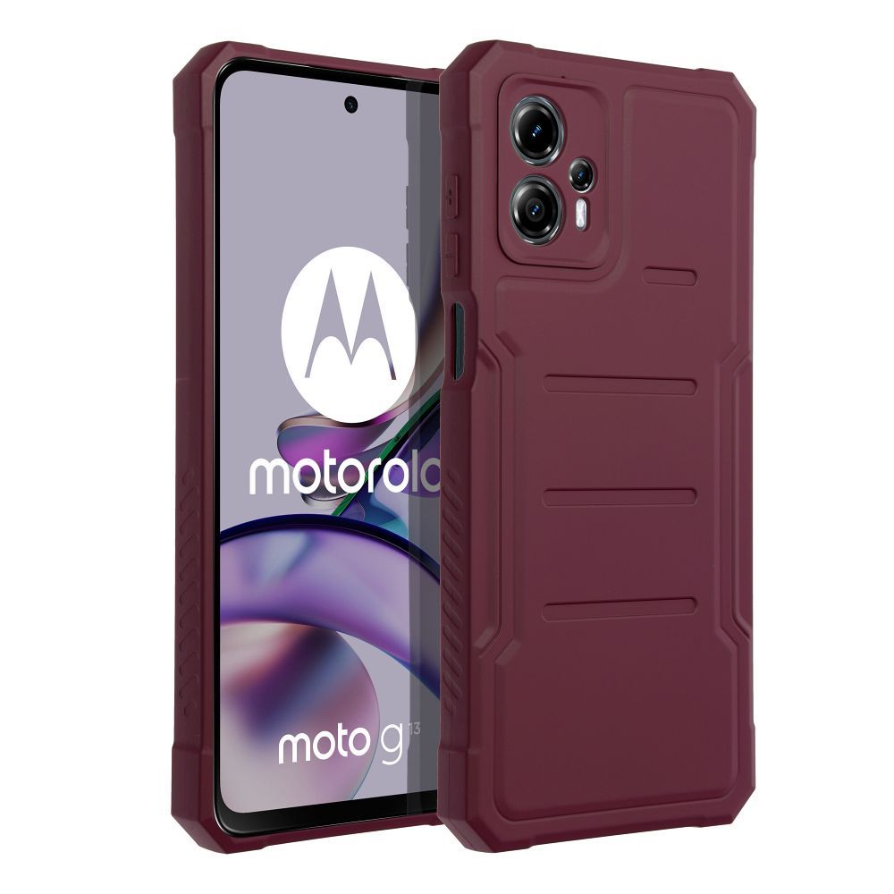 HEAVY DUTY Zadný kryt pre Motorola Moto G13 / G23 - bordový