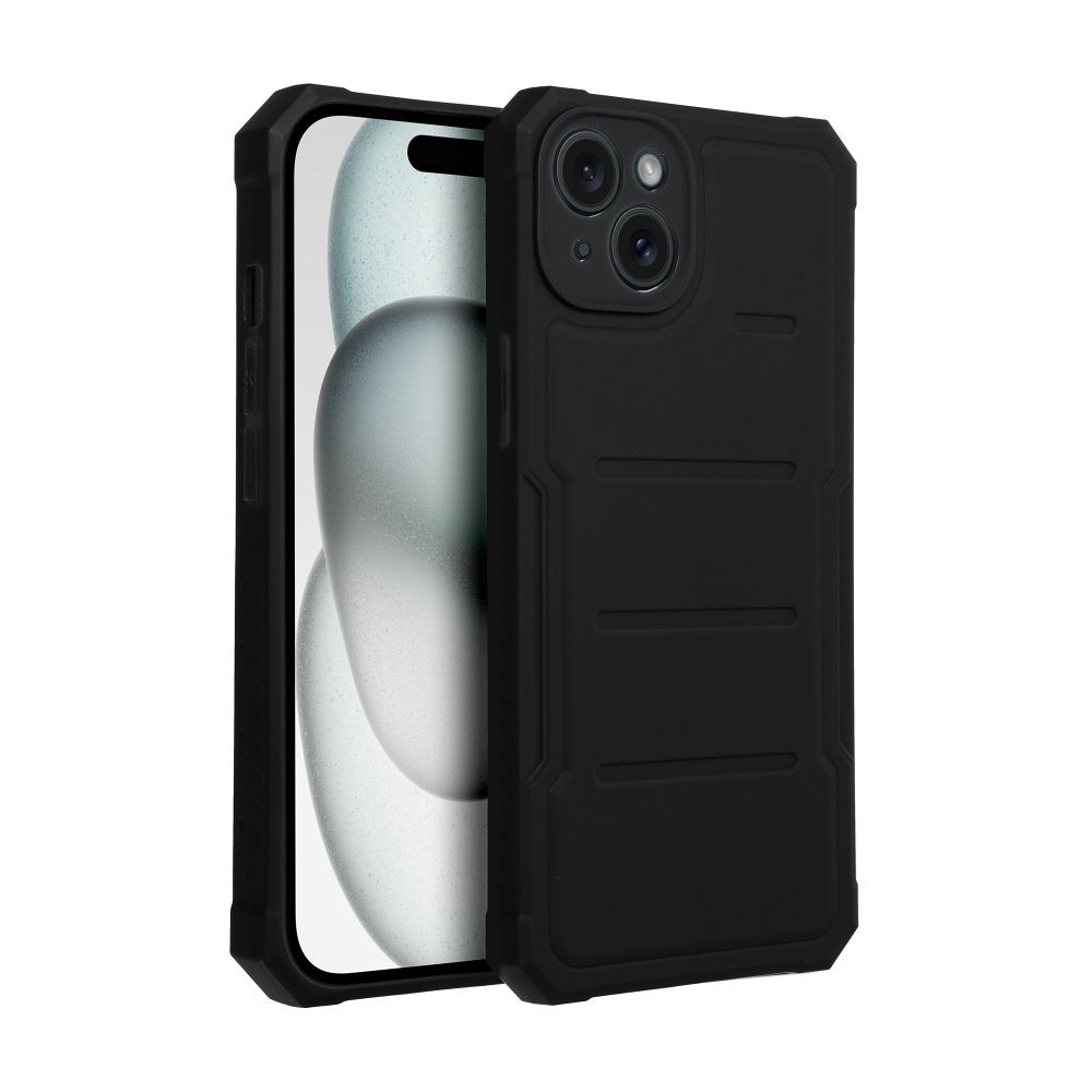 HEAVY DUTY Zadný kryt pre Apple iPhone 15 Plus - čierny