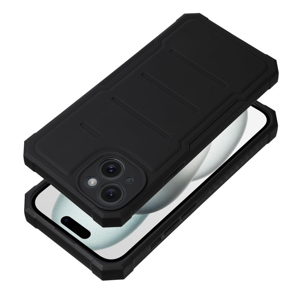 HEAVY DUTY Zadný kryt pre Apple iPhone 15 Plus - čierny