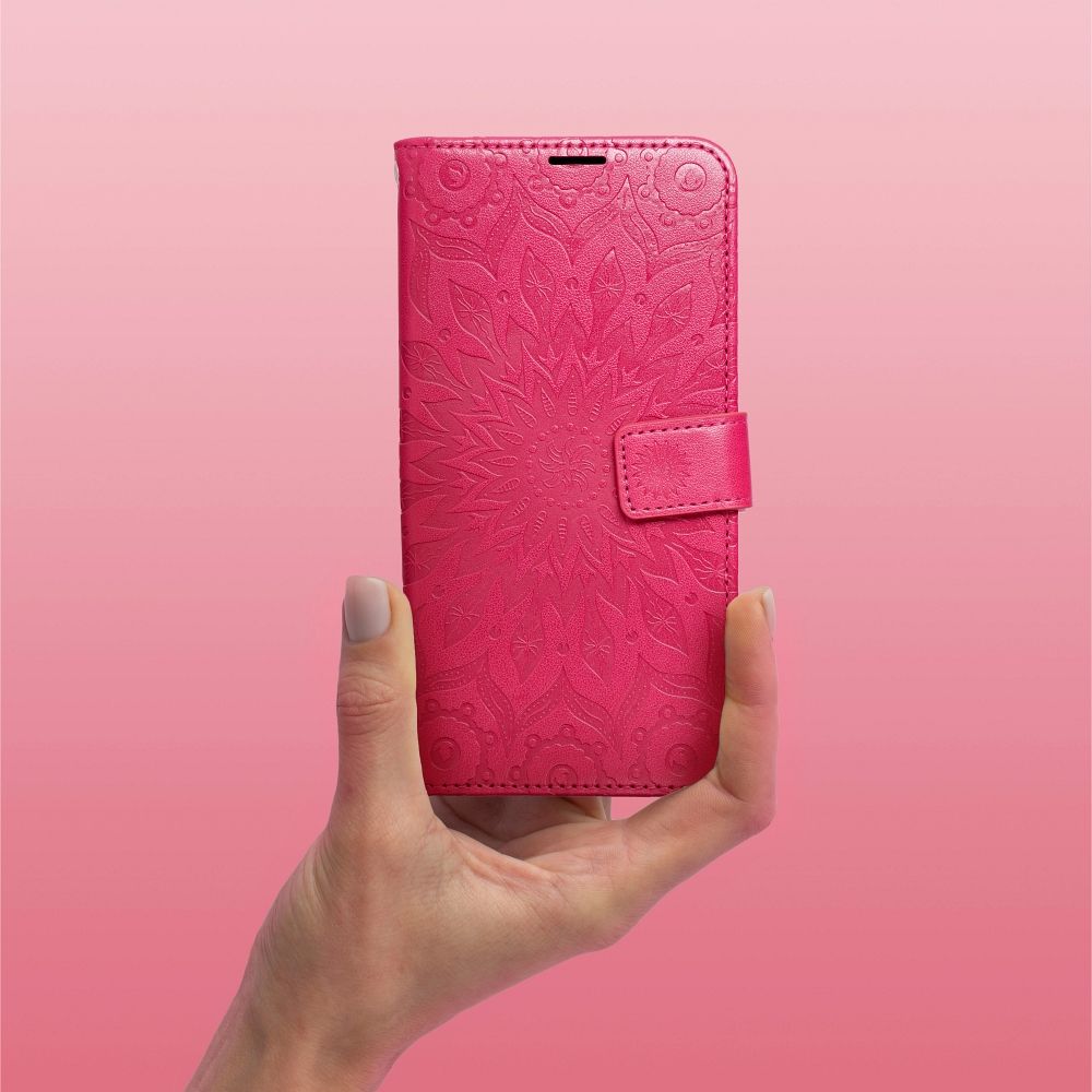 MEZZO Knižkové puzdro na IPHONE 15 mandala magenta