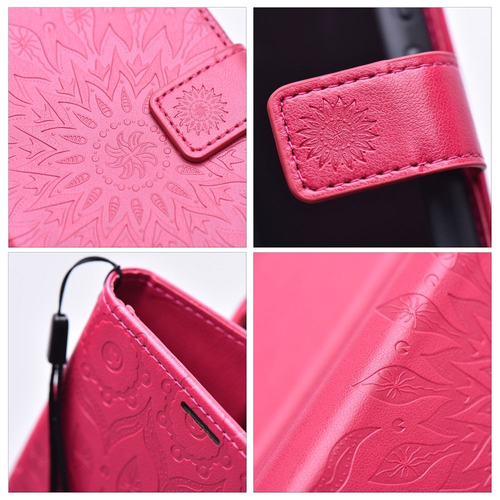 MEZZO Knižkové puzdro na IPHONE 15 mandala magenta