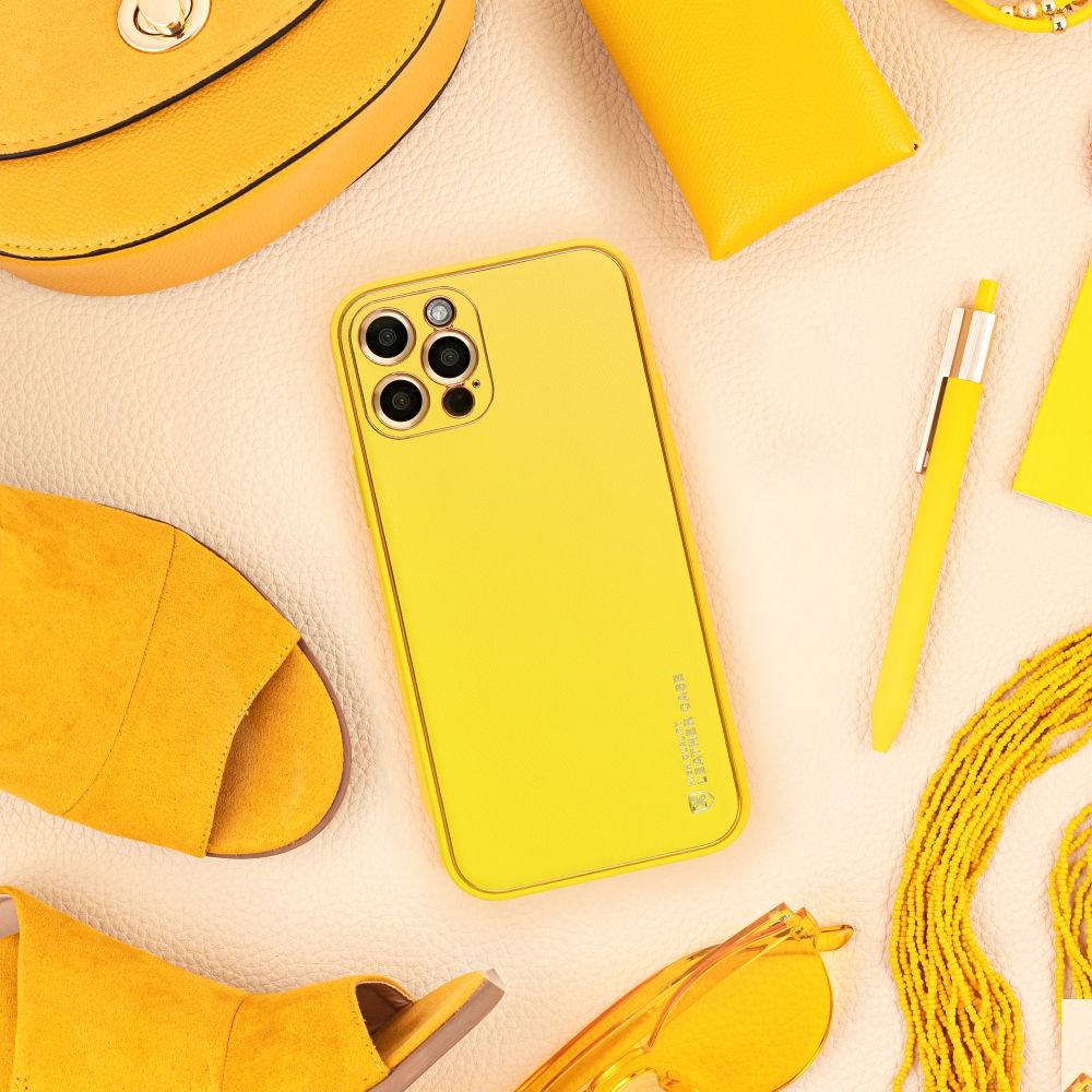 KOŽENÉ puzdro pre SAMSUNG A25 5G žlté