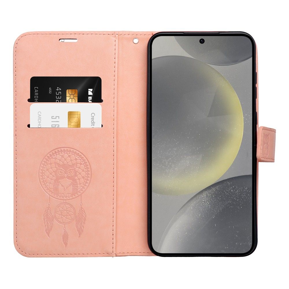 Knižkové puzdro MEZZO pre SAMSUNG A25 5G lapač snov broskyňový fuzz