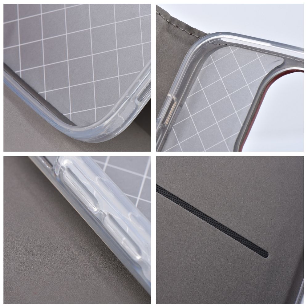 SMART MAGNETO Knižkové puzdro Apple iPhone 16 bordové