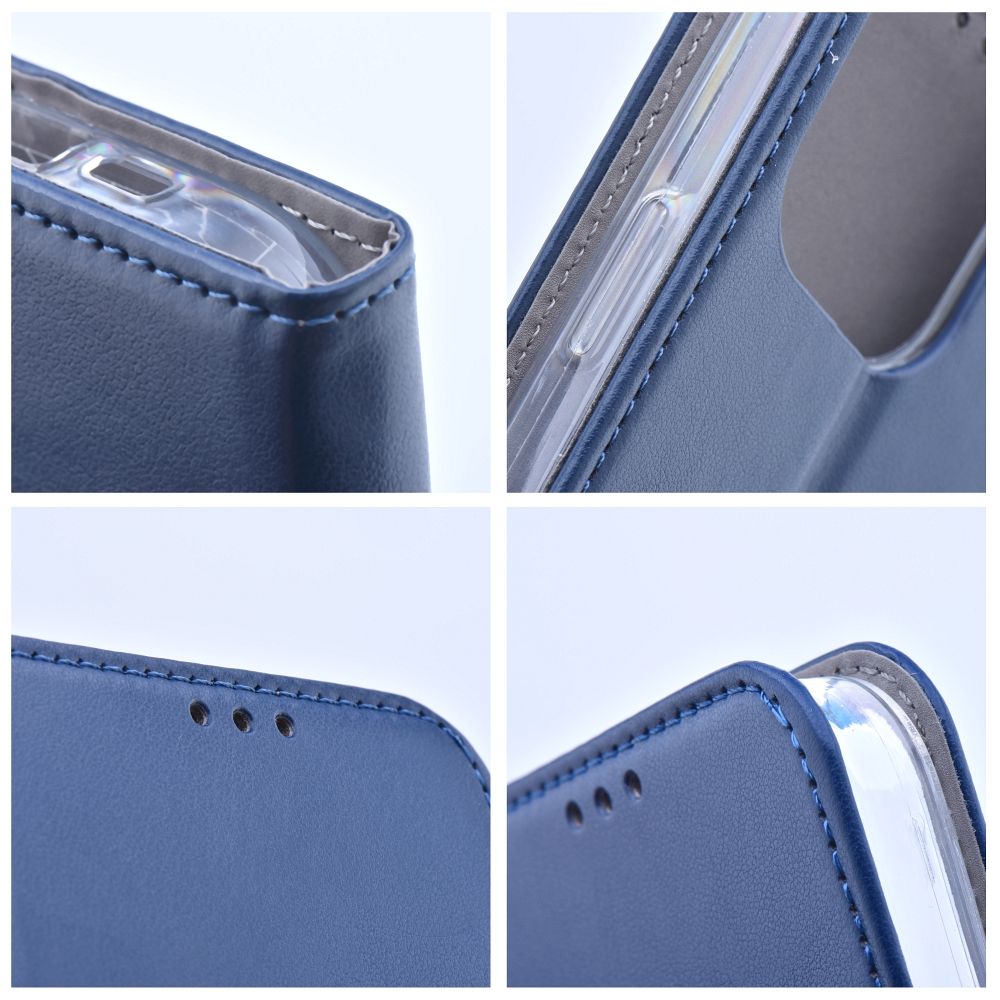 Knižkové puzdro SMART MAGNETO na Apple iPhone 16 Plus námornícka