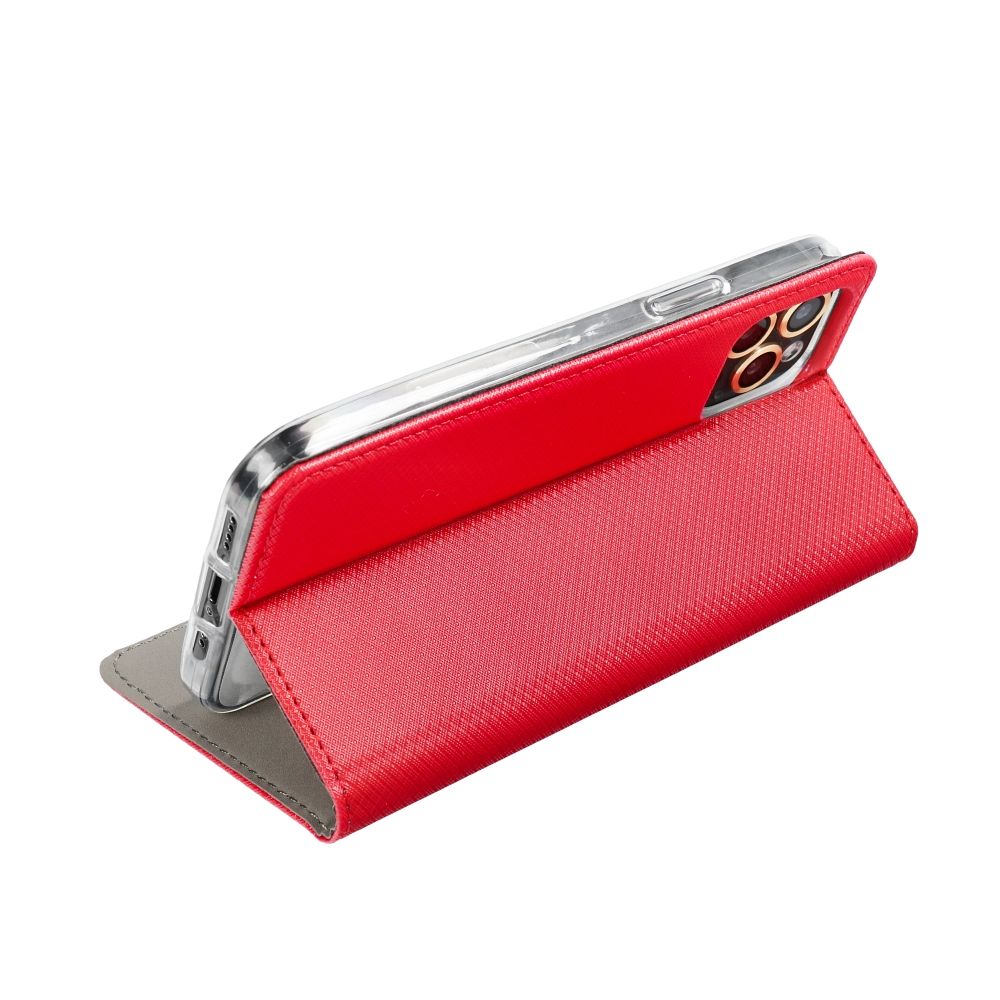 SMART CASE Knižkové puzdro pre Apple iPhone 16 Pro červená