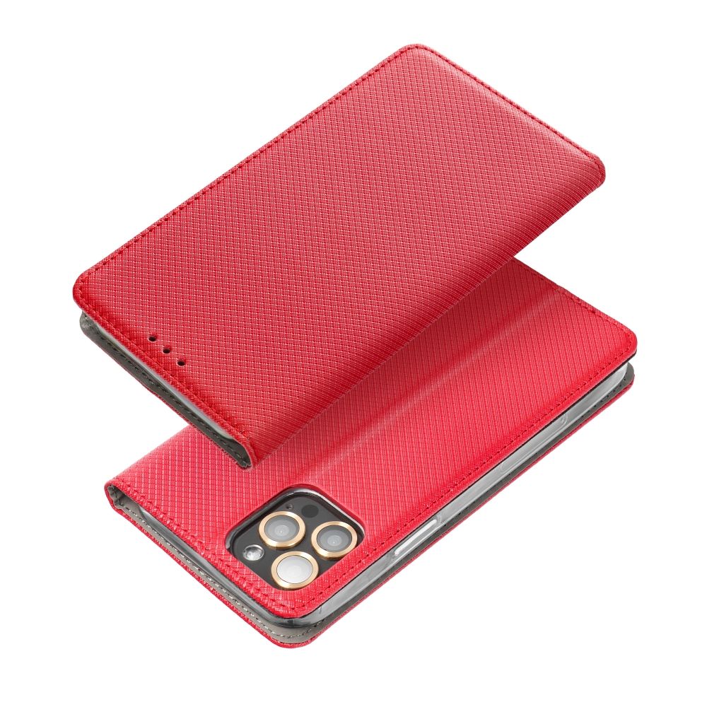 SMART CASE Knižkové puzdro pre Apple iPhone 16 Pro červená