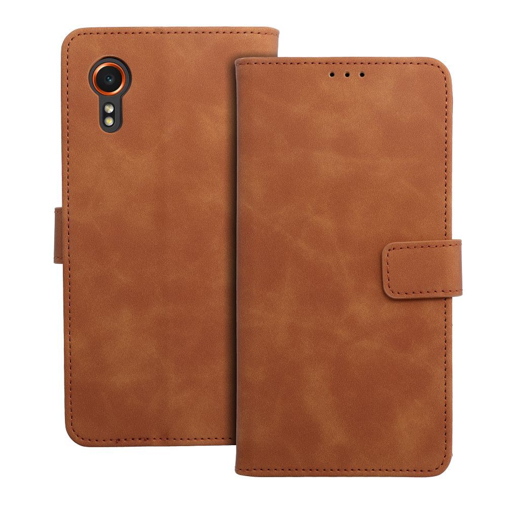 TENDER knižkové puzdro pre SAMSUNG XCover 7 hnedé