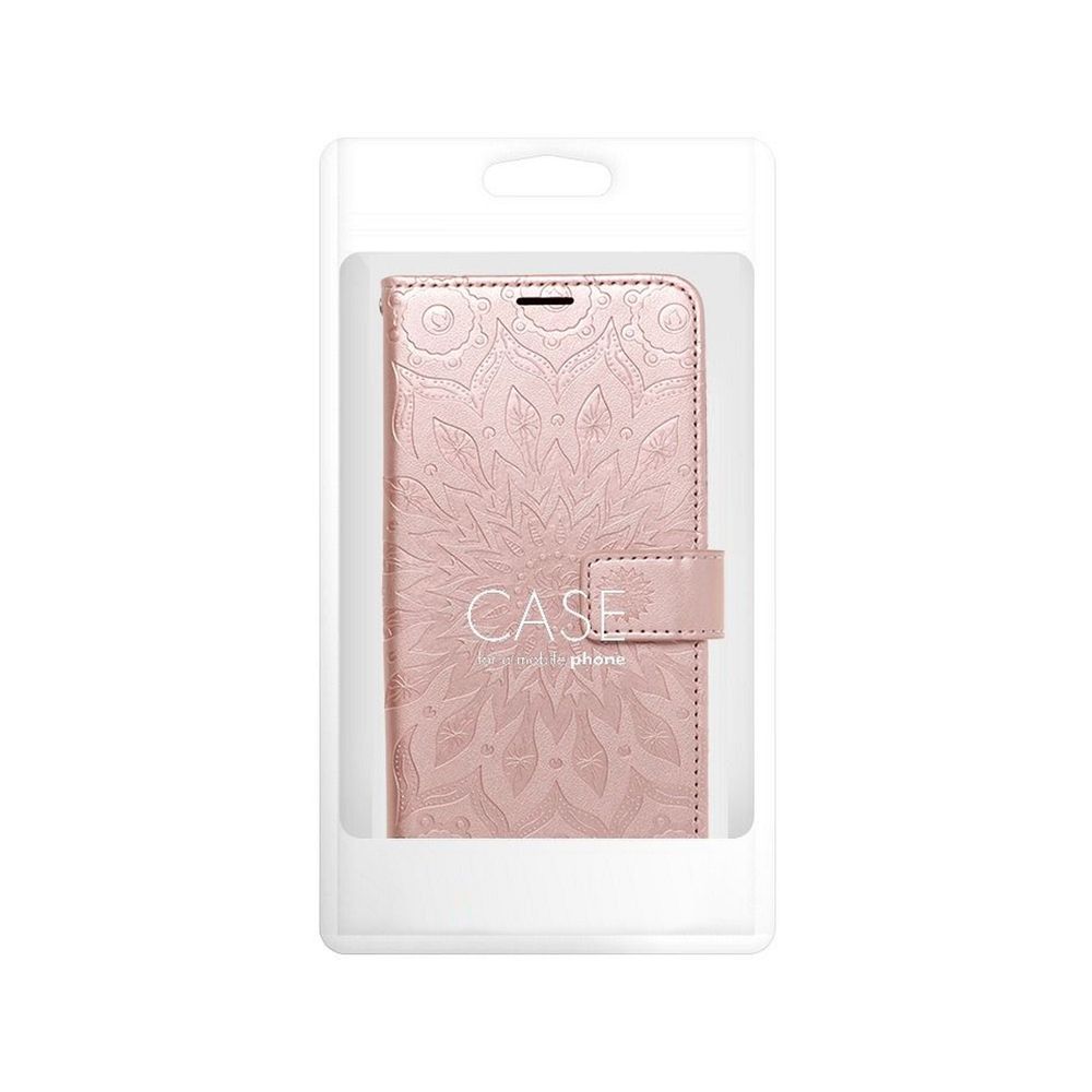 Knižkové puzdro MEZZO pre Samsung Galaxy S25 mandala ružové zlato