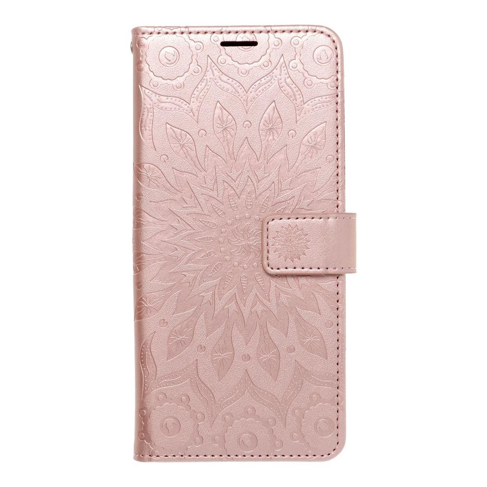 Knižkové puzdro MEZZO pre Samsung Galaxy S25 mandala ružové zlato