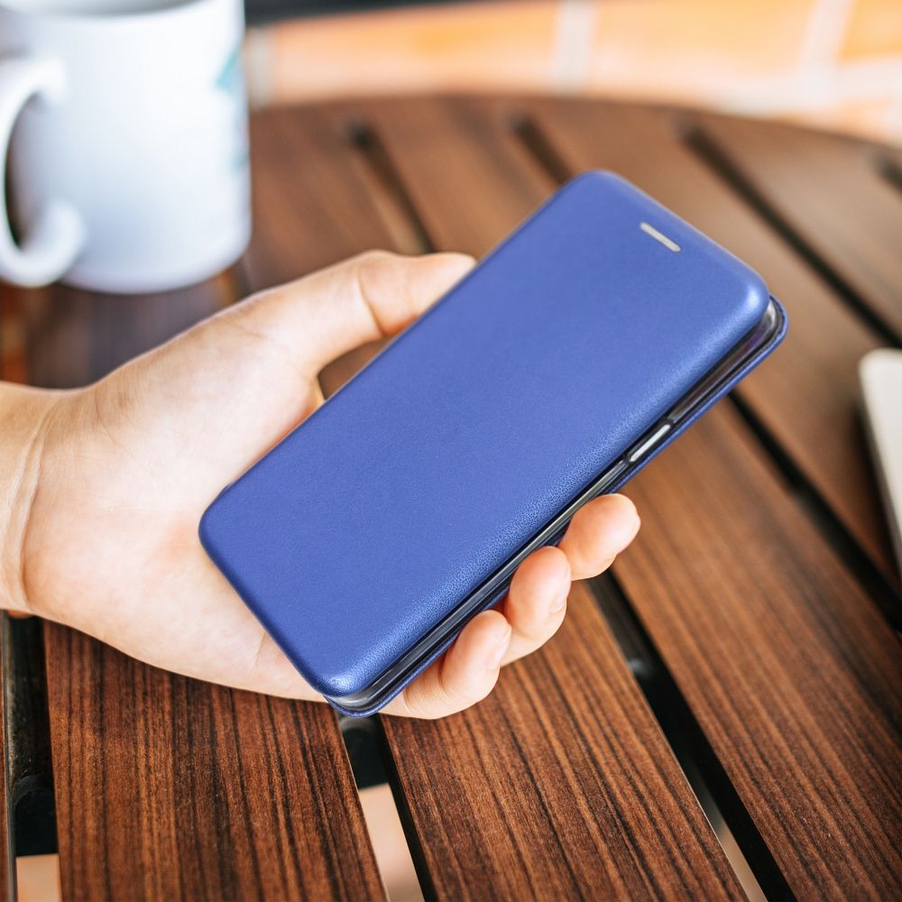 Knižkové puzdro ELEGANCE pre Samsung Galaxy S25 navy