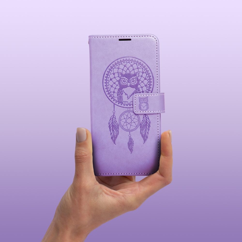 Puzdro MEZZO Book pre Samsung Galaxy S25 lapač snov fialové