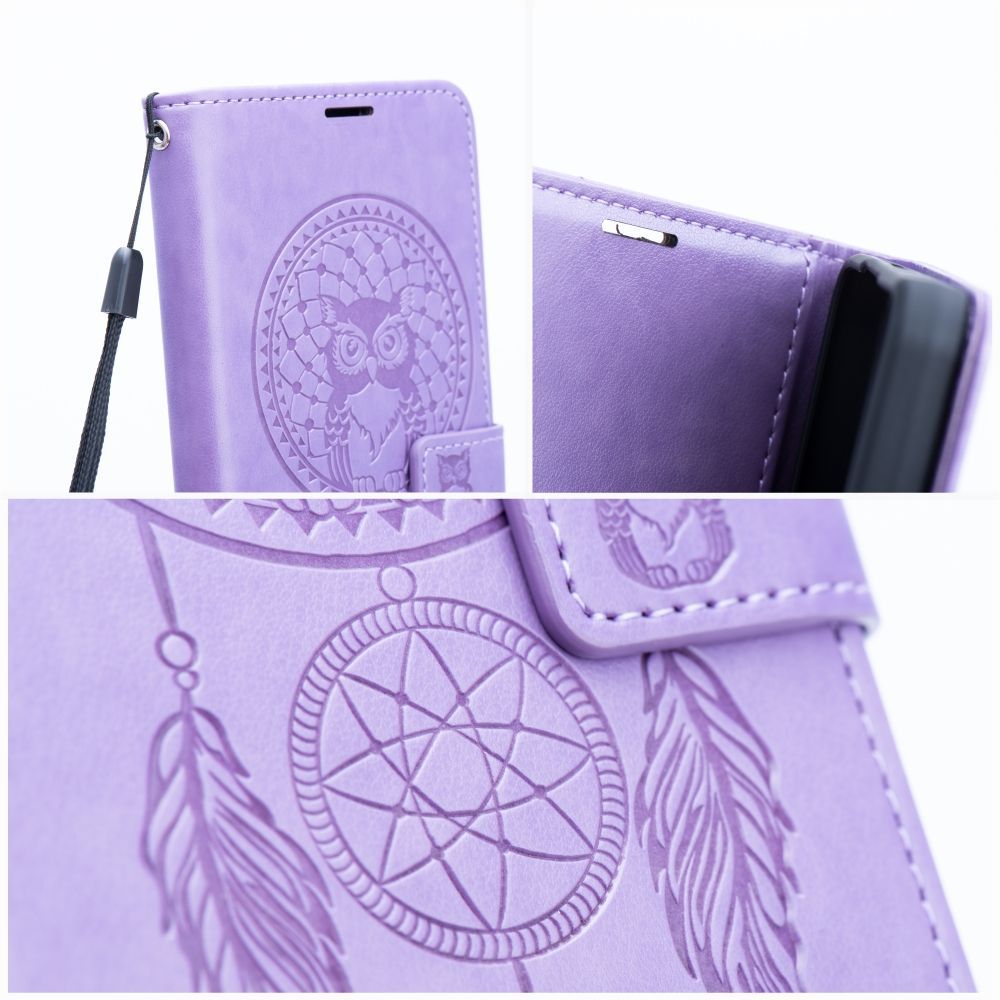 Puzdro MEZZO Book pre Samsung Galaxy S25 lapač snov fialové