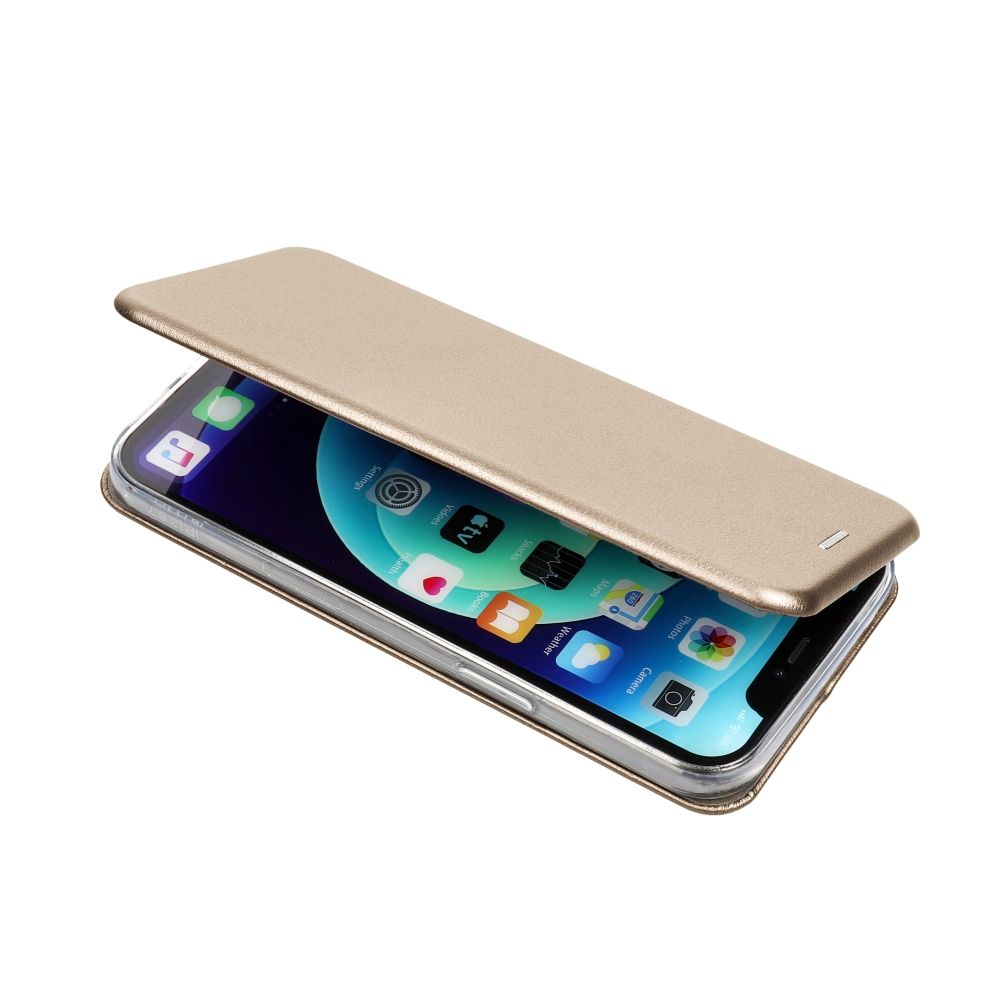 Knižkové puzdro ELEGANCE pre Samsung Galaxy S25 zlaté