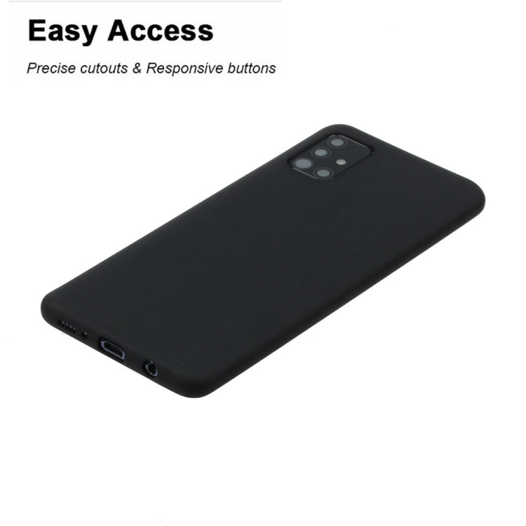 MATT Silikónový obal pre Samsung Galaxy A71 - čierny
