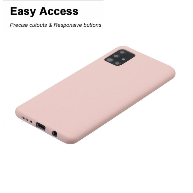 MATT Silikónový obal pre Samsung Galaxy A71 - ružový