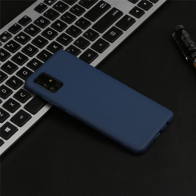 MATT Silikónový obal pre Samsung Galaxy A71 - modrý