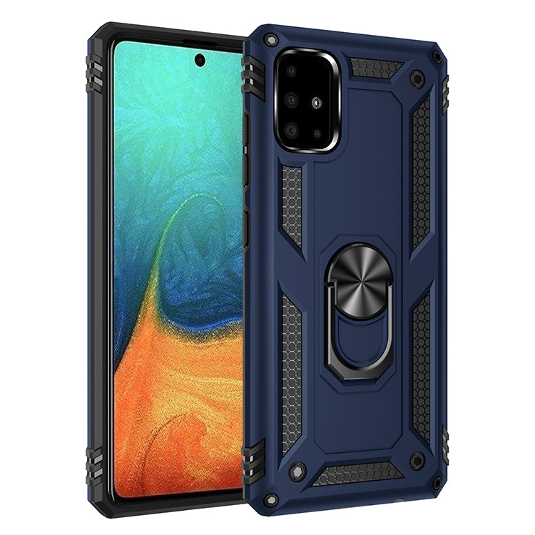 RING ARMOR Tvrdený kryt pre Samsung Galaxy A71 - modrý