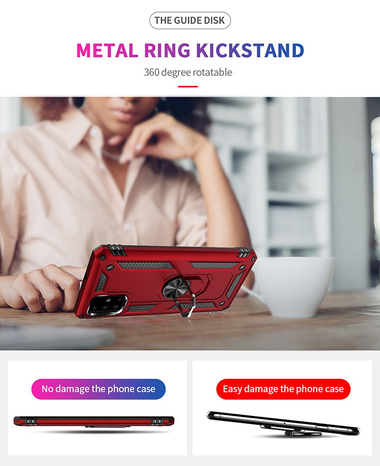 RING ARMOR Tvrdený kryt pre Samsung Galaxy A71 - modrý