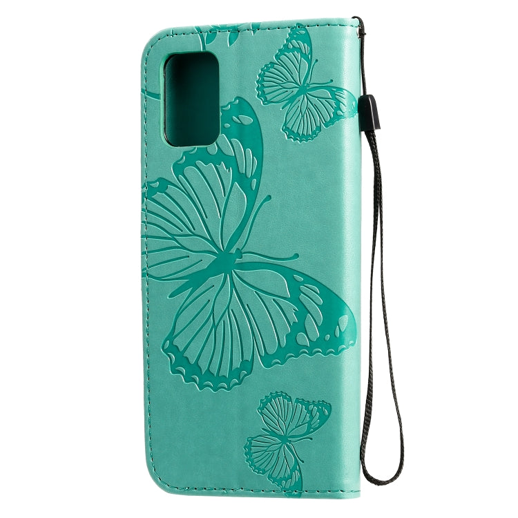 BUTTERFLY Knižkové puzdro pre Samsung Galaxy A71 - zelené