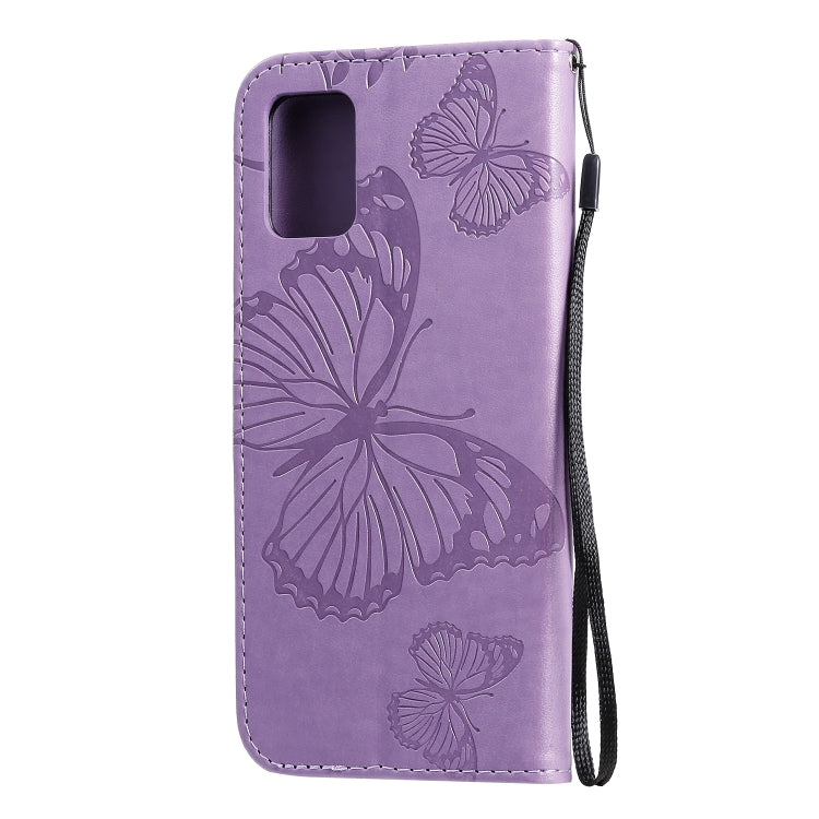 BUTTERFLY Knižkové puzdro pre Samsung Galaxy A71 - fialové