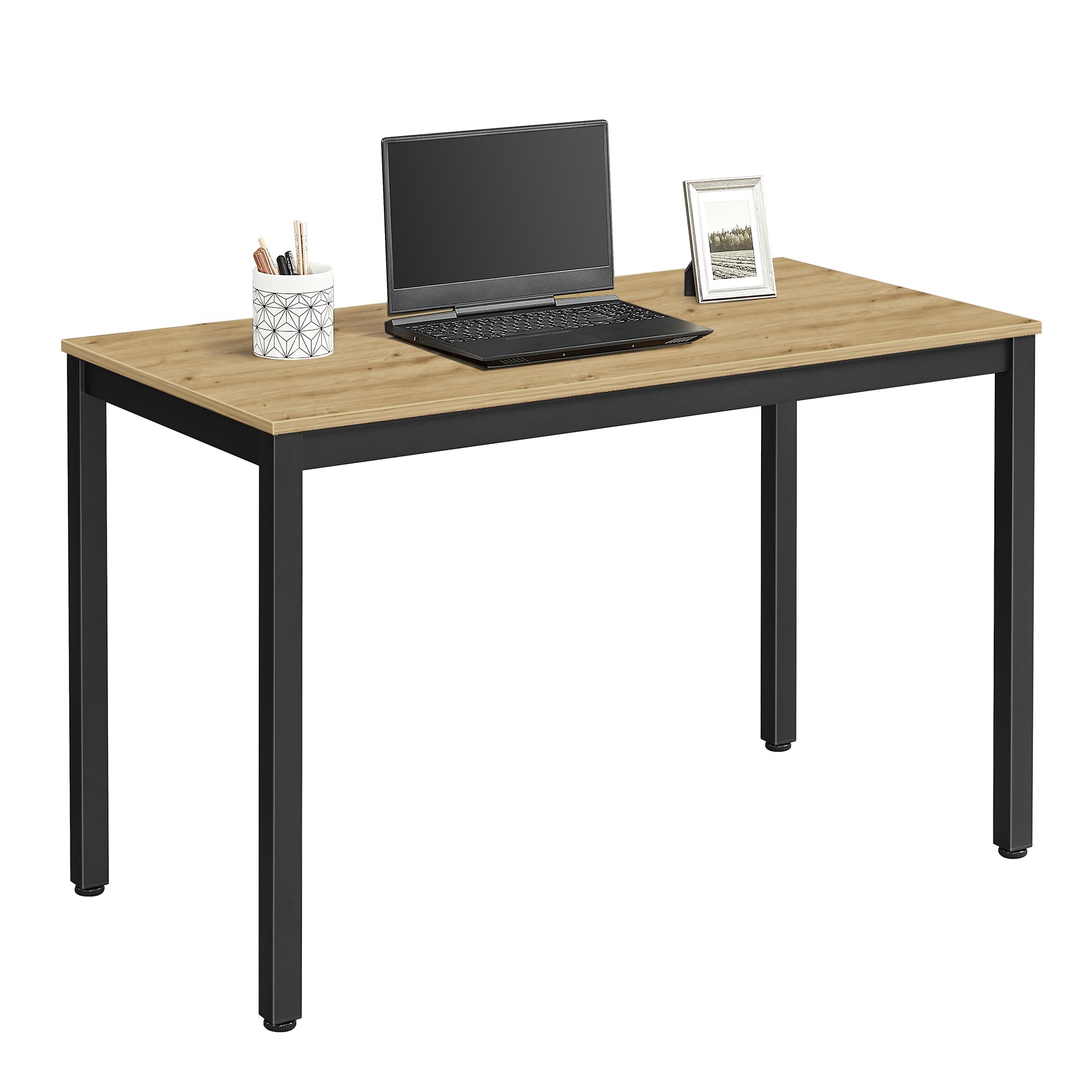 Stôl TESSA 120 cm x 60 cm - remeselnícky / čierne nohy