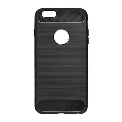 Pevné silikónové puzdro Forcell Carbon pre Apple iPhone 6/6s Plus čierne