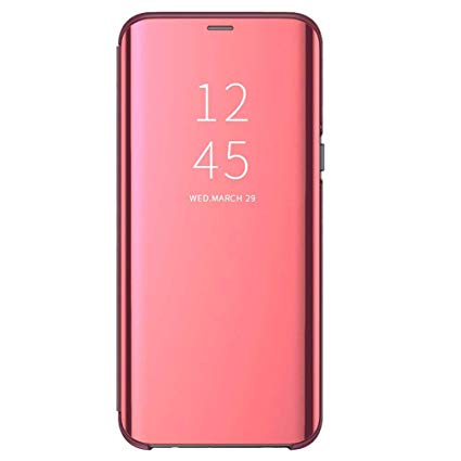 Púzdro Clear View na Samsung Galaxy A50 ružové