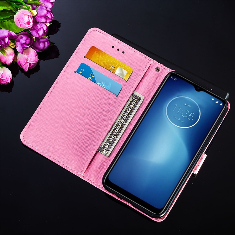 9D SKLO + PÚZDRO 2v1 pre Motorola Moto E7 Power - Knížkove puzdro ART marble