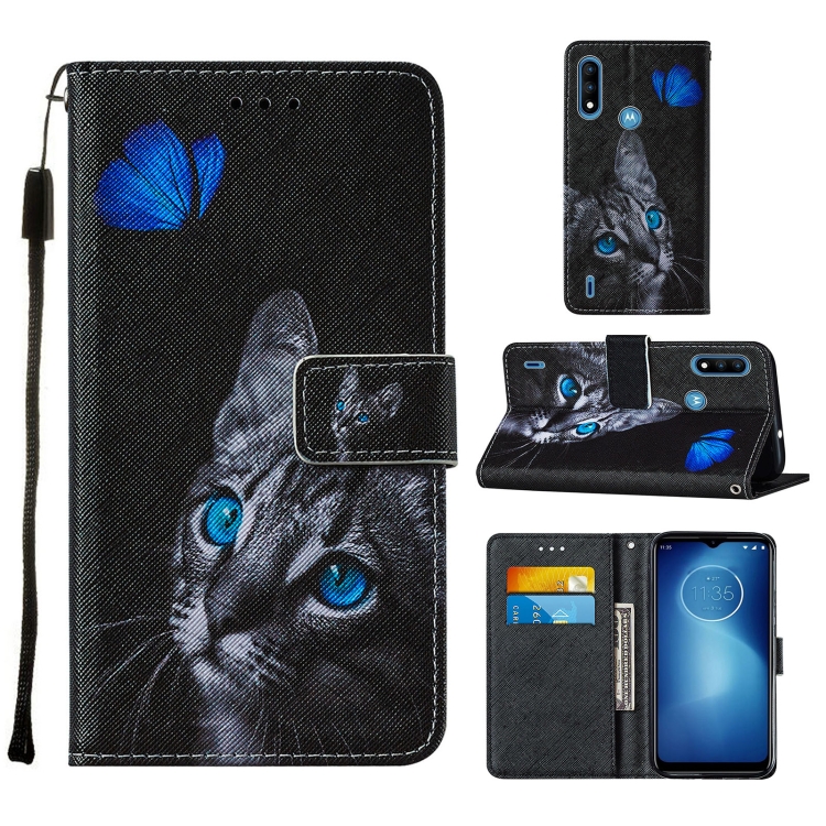 9D SKLO + PÚZDRO 2v1 pre Motorola Moto E7 Power - Knížkove puzdro ART cat