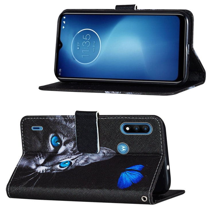 9D SKLO + PÚZDRO 2v1 pre Motorola Moto E7 Power - Knížkove puzdro ART cat