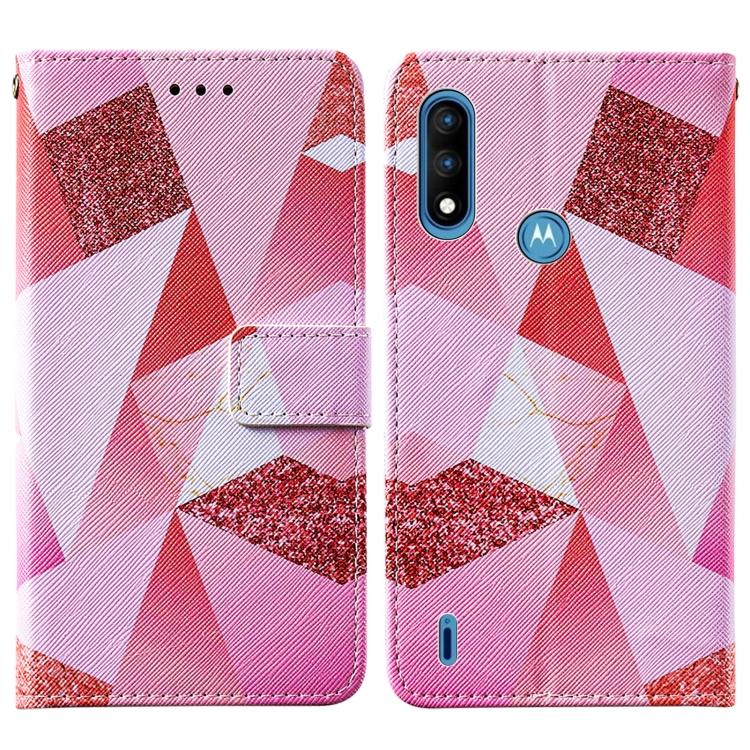 Knížkove puzdro ART marble pre Motorola Moto E7 Power