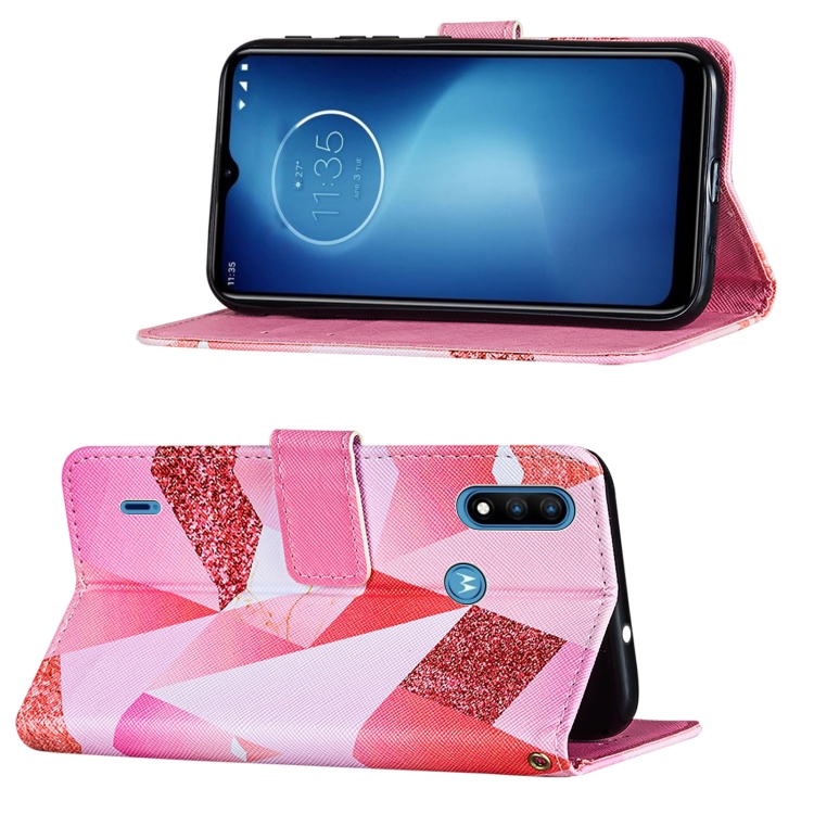Knížkove puzdro ART marble pre Motorola Moto E7 Power