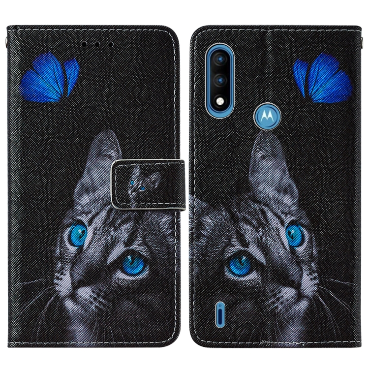 Knížkove puzdro ART cat pre Motorola Moto E7 Power