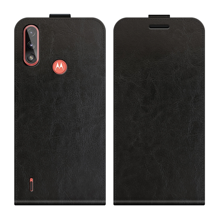 Vyklapacie puzdro pre Motorola Moto E7 Power - čierne