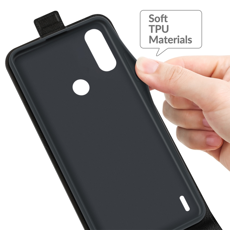 Vyklapacie puzdro pre Motorola Moto E7 Power - čierne
