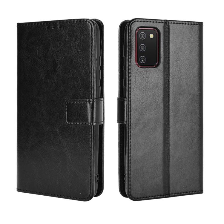 9D SKLO + PÚZDRO 2v1 pre SAMSUNG GALAXY A03s - Knižkové Solid čierne
