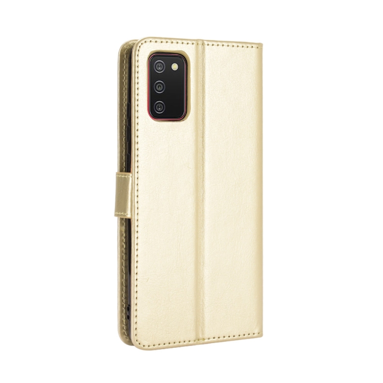 9D SKLO + PÚZDRO 2v1 pre SAMSUNG GALAXY A03s - Knižkové Solid zlaté