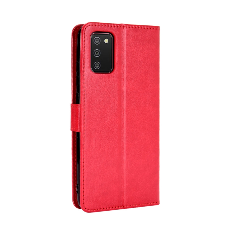 9D SKLO + PÚZDRO 2v1 pre SAMSUNG GALAXY A03s - Knižkové Solid červené