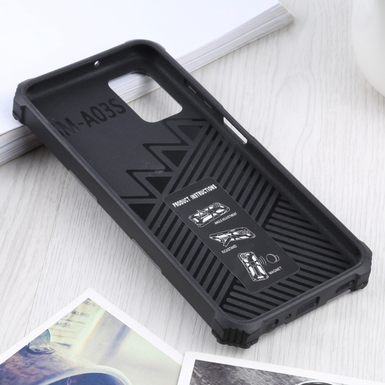 Tvrdený kryt na Samsung Galaxy A03s - Camouflage Armor
