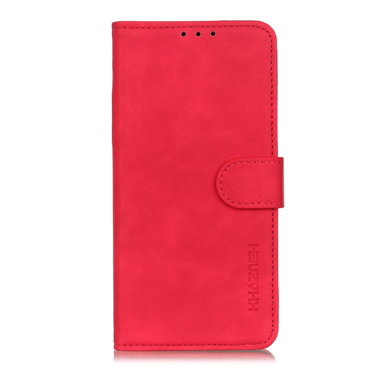 Peňaženkové puzdro retro pre Motorola Moto E7 Power - červené