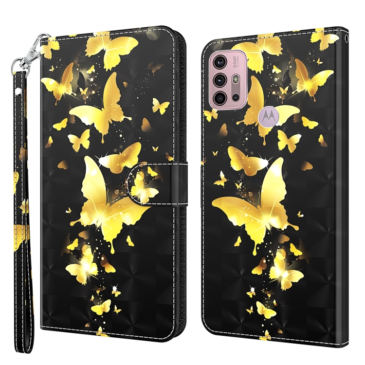 9D SKLO + PÚZDRO 2v1 pre Motorola Moto G10 / G20 / G30 - Knižkové ART Butterfly