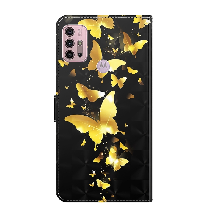 9D SKLO + PÚZDRO 2v1 pre Motorola Moto G10 / G20 / G30 - Knižkové ART Butterfly