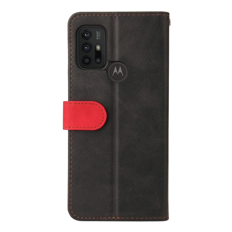 9D SKLO + PÚZDRO 2v1 pre Motorola Moto G10 / G20 / G30 - Knižkové Business red