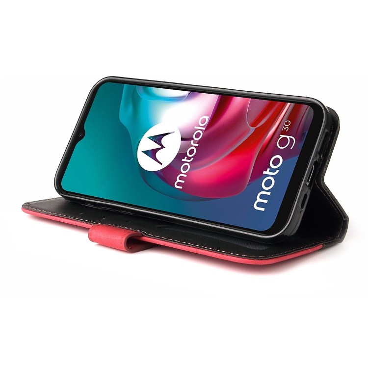 Knižkové puzdro Business pre Motorola Moto G10 / G20 / G30 - červené