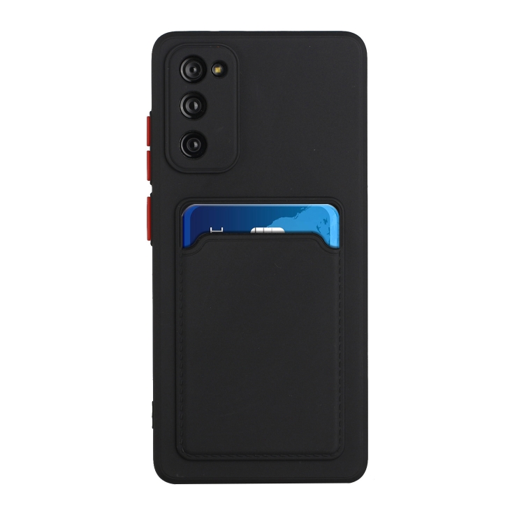 9D SKLO + PÚZDRO 2v1 pre Samsung Galaxy S20 FE - Silikónové CARD čierne